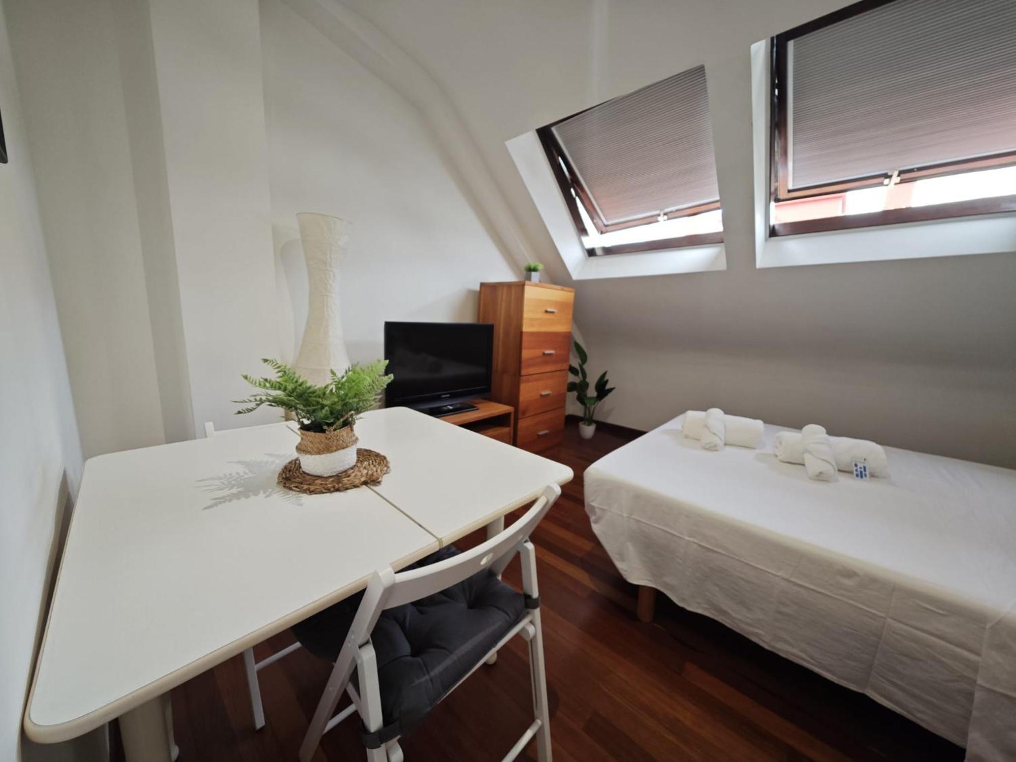 Atico Estudio Centro Vigo, Luminoso Apartment